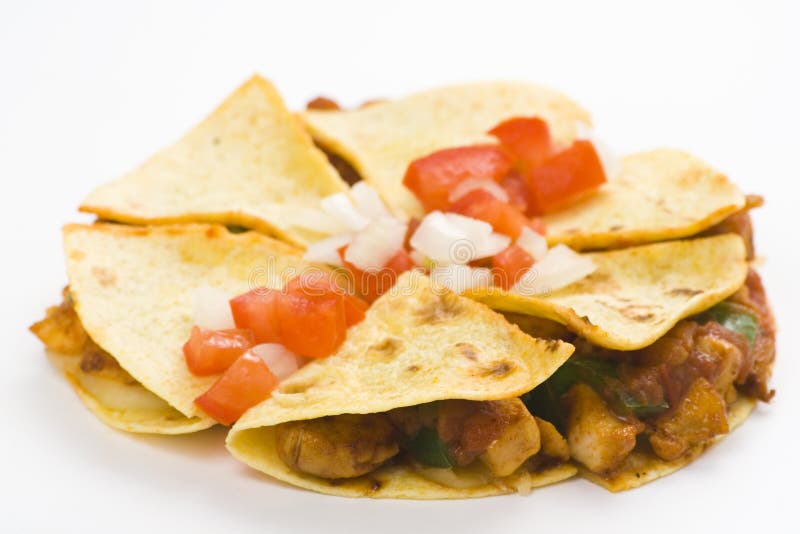 Kurczaka wyśmienicie świezi quesadilla warzywa obrazy stock