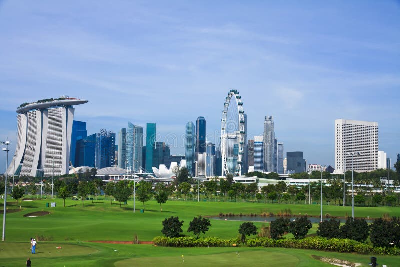 kursgolf singapore royaltyfri fotografi kursgolf singapore royaltyfri fotografi
