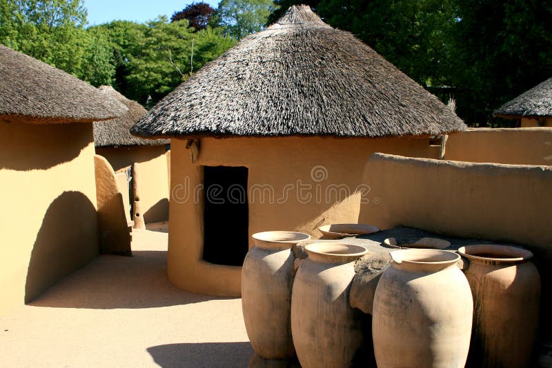 Kusasi houses of Ghana. Houses like these can be found in Tempane, in the north-east of Ghana. Traditional elements are the roundings and the failure of a door Kusasi houses of Ghana. Houses like these can be found in Tempane, in the north-east of Ghana. Traditional elements are the roundings and the failure of a door