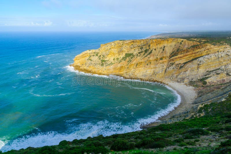 Kust- landskap i Cabo udde Espichel royaltyfri fotografi Kust- landskap i Cabo udde Espichel royaltyfri fotografi