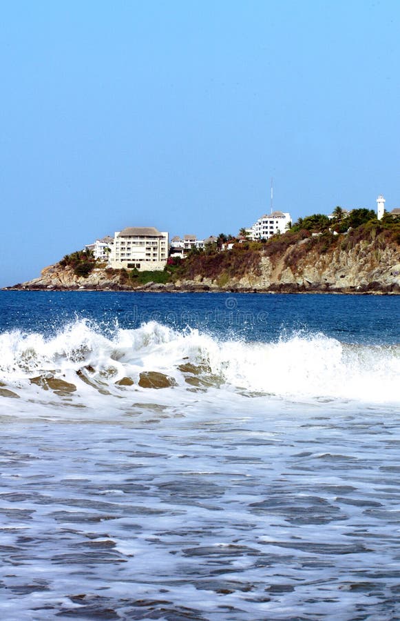 Kust in Puerto Escondido stock afbeeldingen Kust in Puerto Escondido stock afbeeldingen