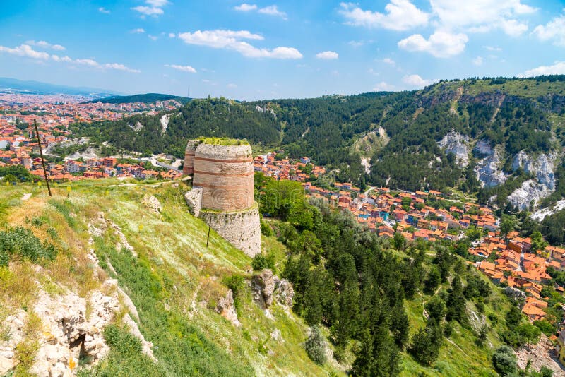 Kutahya Castle and Cityscape View