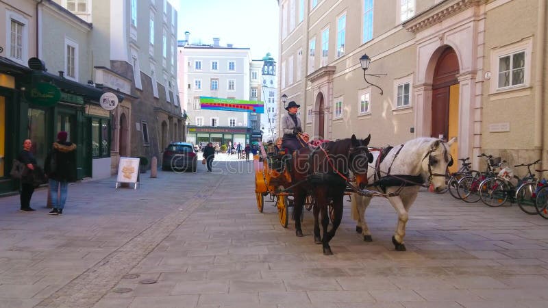 Kutschfahrt in Salzburg, Österreich