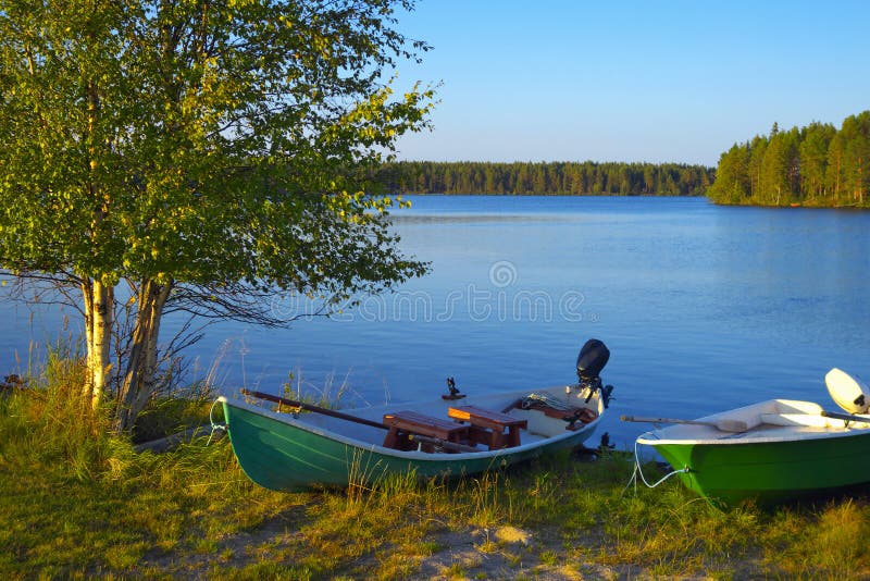 Kuusamo Lake in Finland.