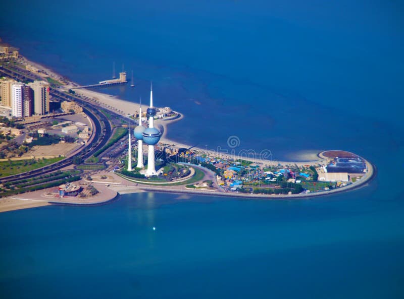 Kuwait Towers stock photo. Image of middleast, tower - 17602170