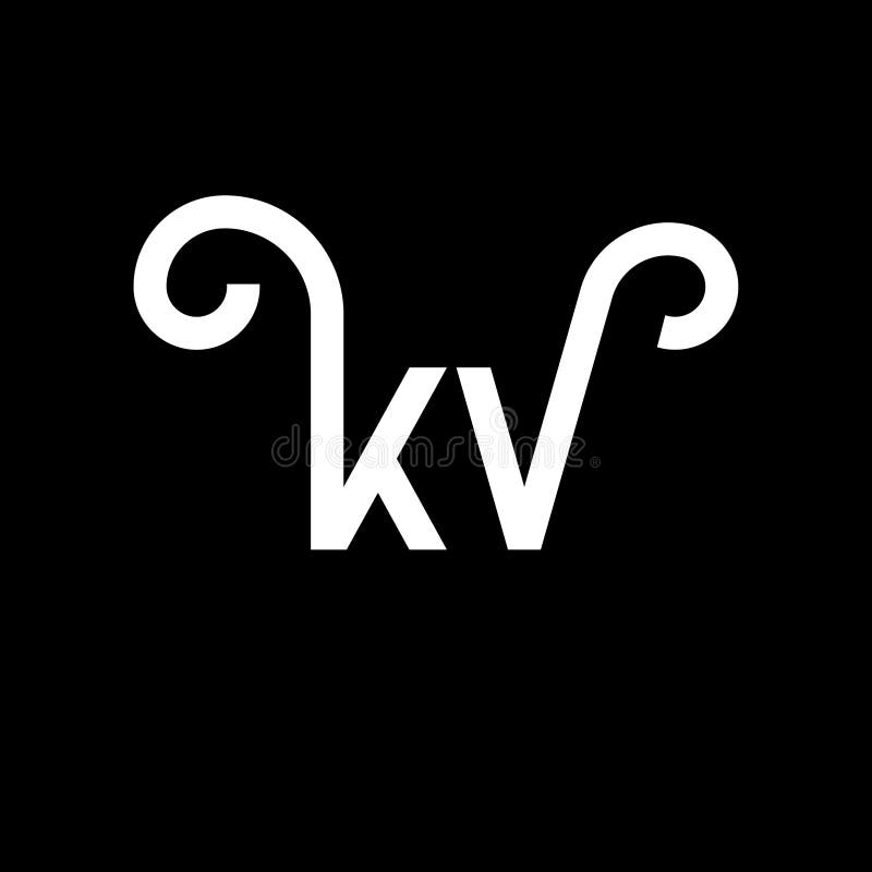 Kv Initial Letter And Graphic Name Kv Monogram For Wedding Couple Logo Logo  Company And Icon Business With Golden Colors Designs With Isolated Black  Backgrounds Stock Illustration - Download Image Now - iStock