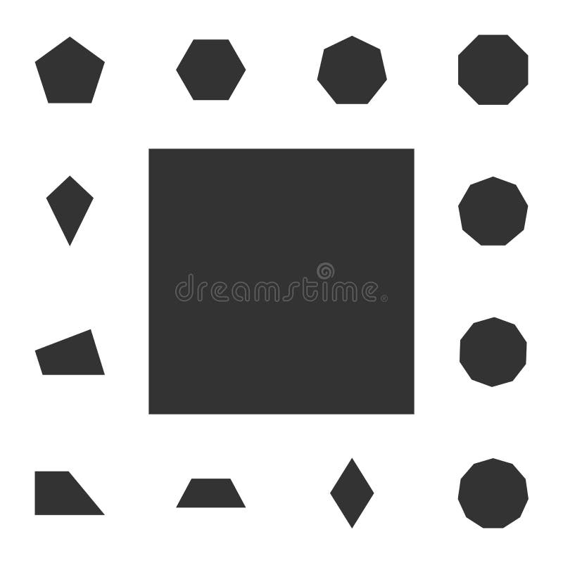 Kwadratowa ikona Szczegółowy set geometryczna postać Premia graficzny projekt Jeden inkasowe ikony dla stron internetowych, sieć royalty ilustracja Kwadratowa ikona Szczegółowy set geometryczna postać Premia graficzny projekt Jeden inkasowe ikony dla stron internetowych, sieć royalty ilustracja