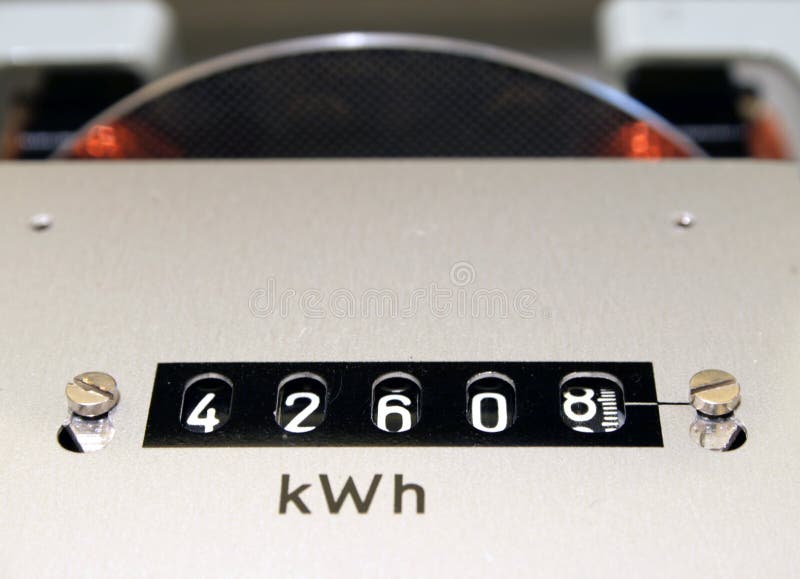 KWh counter stock photo. Image of electricity, circuit 9571662