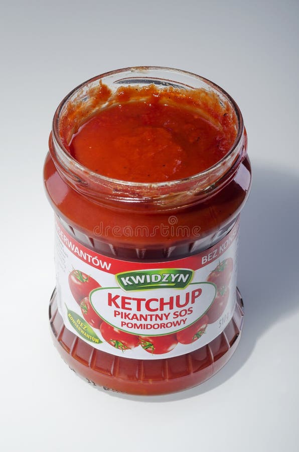 Polish ketchup in bottle editorial stock image. Image of tomato 137128924