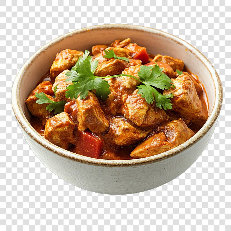 Kycklingtikka masala vektor illustrationer
