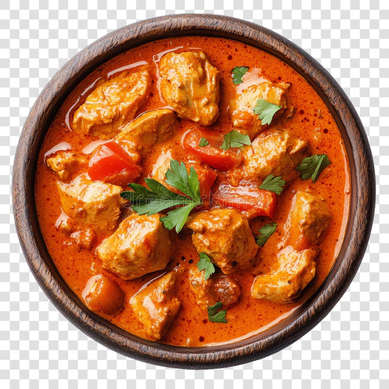 Kycklingtikka masala stock illustrationer