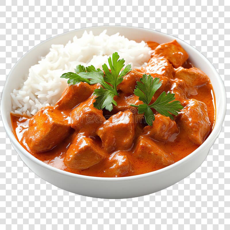 Kycklingtikka masala vektor illustrationer