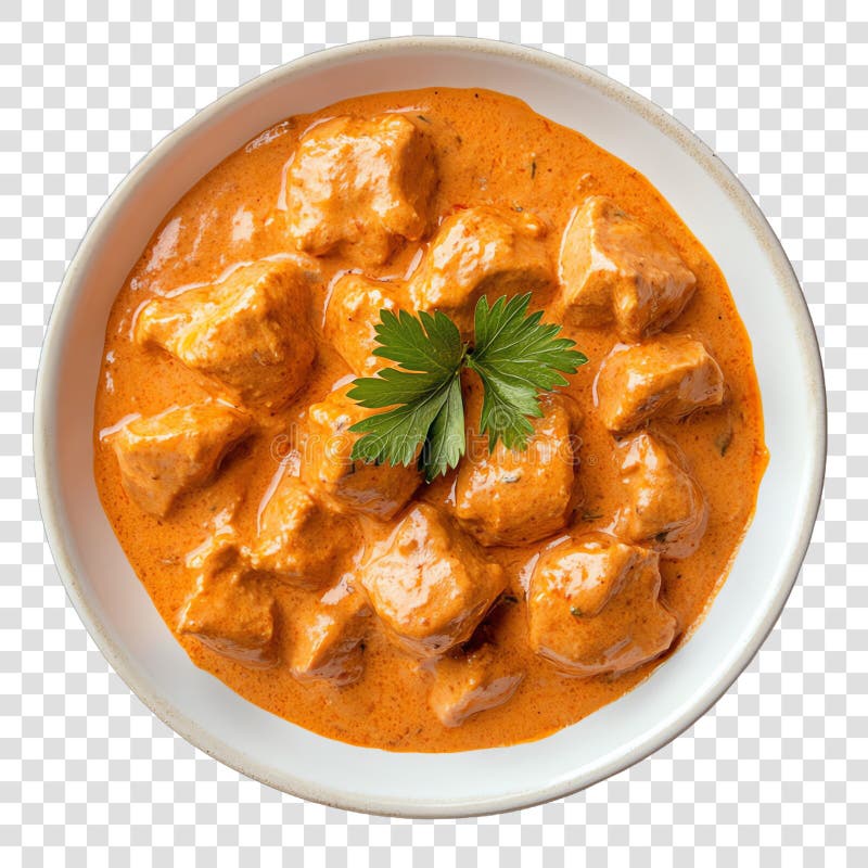 Kycklingtikka masala royaltyfri illustrationer