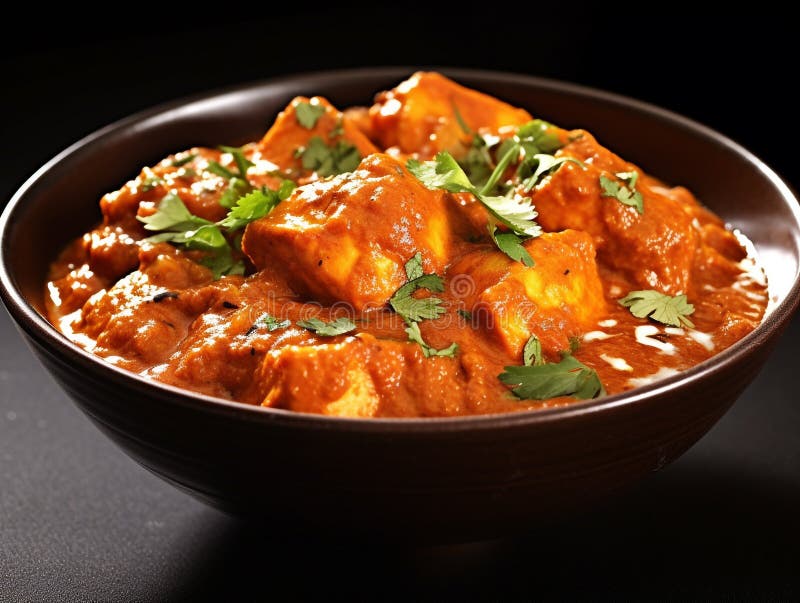Kycklingtikka masala vektor illustrationer