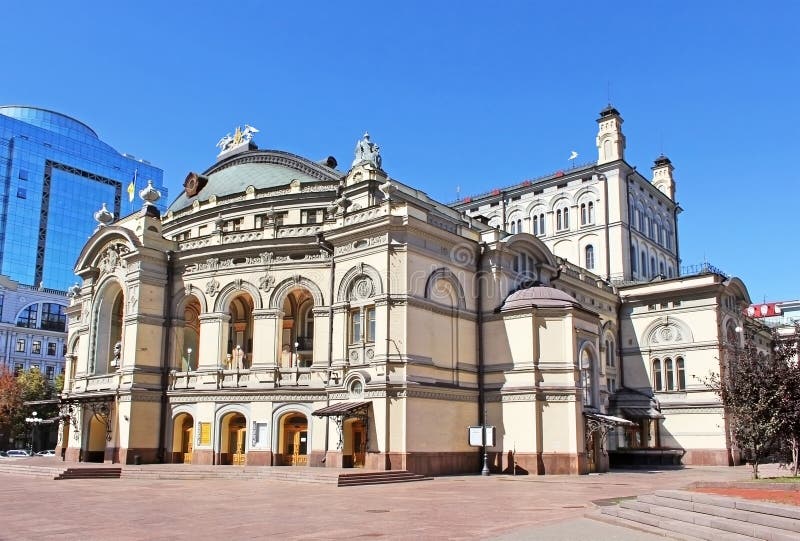 Kyiv Opera House in Ukraine Stock Photo Image of famous, building