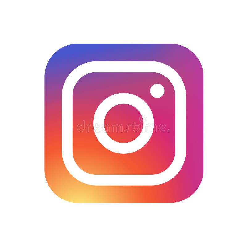 KYIV UKRAINA - Maj 31, 2018 - ny symbol för Instagram kameralogo med modern lutningdesign Instagram är ett foto och royaltyfri illustrationer