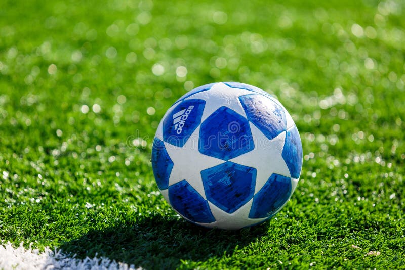 Official Match Ball of UEFA Champions League Season 2018/19 Adidas Finale Top Training on Grass Editorial Photo - Image of finale, european: 140244823
