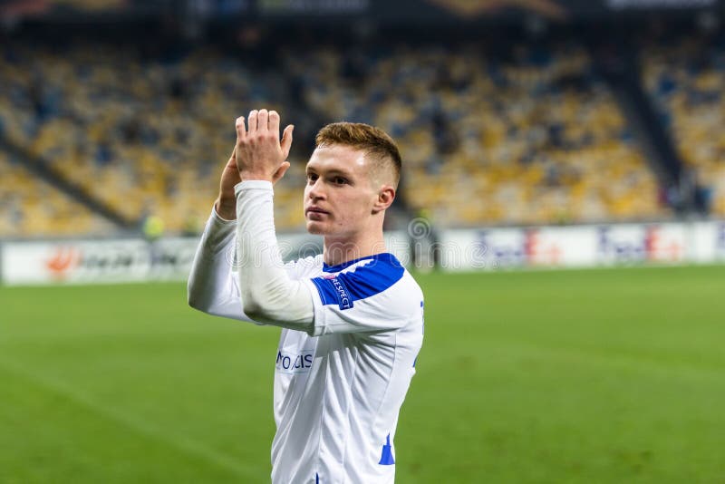 Kyiv, Ukraine – November 8, 2018: Viktor Tsygankov Portrait during UEFA Europe League Match Dynamo Kyiv – Stade Rennais at NSC Editorial Stock Photo - Image of arena, player: 131764433