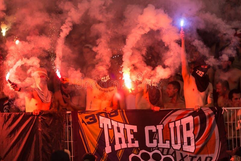 Ukrainian Premier League match Dynamo Kyiv - Shakhtar Donetsk, A royalty free stock photo Ukrainian Premier League match Dynamo Kyiv - Shakhtar Donetsk, A royalty free stock photo