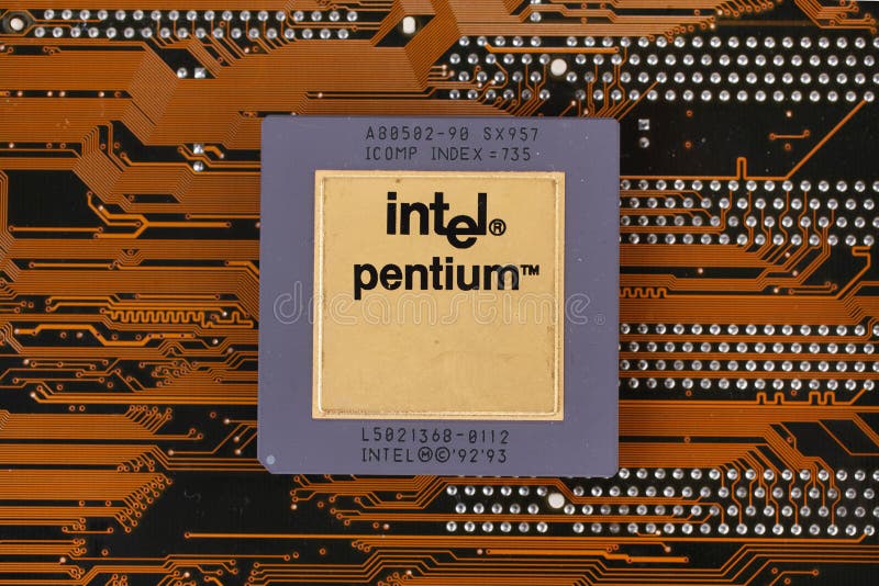 KYIV, UKRAINE - Jan. 28, 2018. Intel Pentium processor