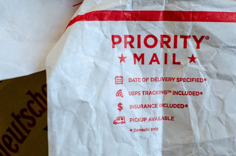 USPS Priority Mail Christmas Holiday Gifts Editorial Photography