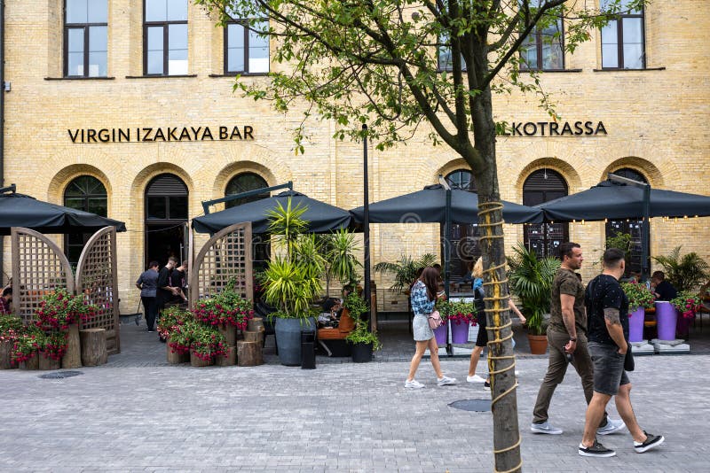 KYIV, UKRAINE - July 16, 2021: KYIV FOOD MARKET Street Food Festival on
