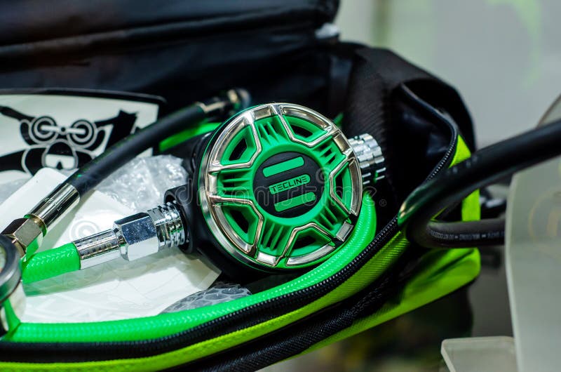 Kyiv, Ukraine Jun 16, 2021 TECLINE Oxygen Regulator Diving Editorial Stock Image Image of