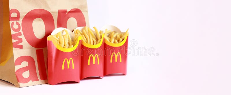 French Fries White Paper Bag Stock Photo by ©MKPK 234902018