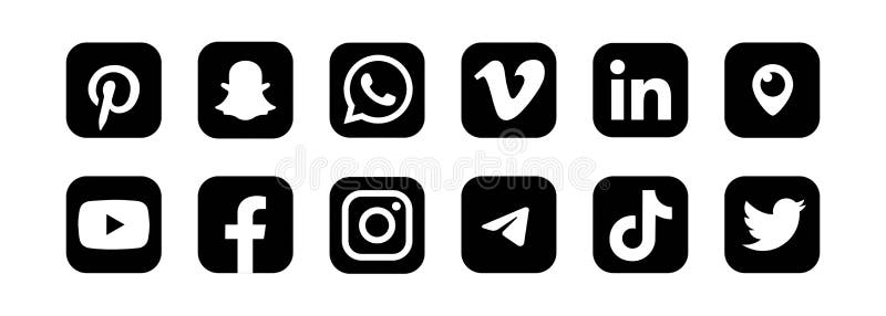 Instagram Facebook Logo Black White Stock Illustrations 7 Instagram Facebook Logo Black White Stock Illustrations Vectors Clipart Dreamstime