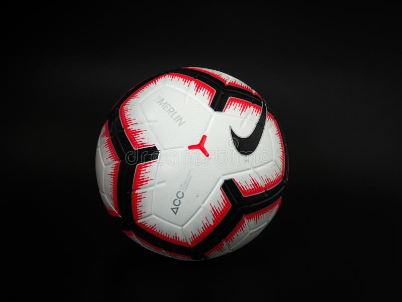 Robar a bahía desenterrar Kyiv, Ukraine - May 2020. Soccer Ball on Black Background, Nike Football  Editorial Photography - Image of closeup, painting: 183875662