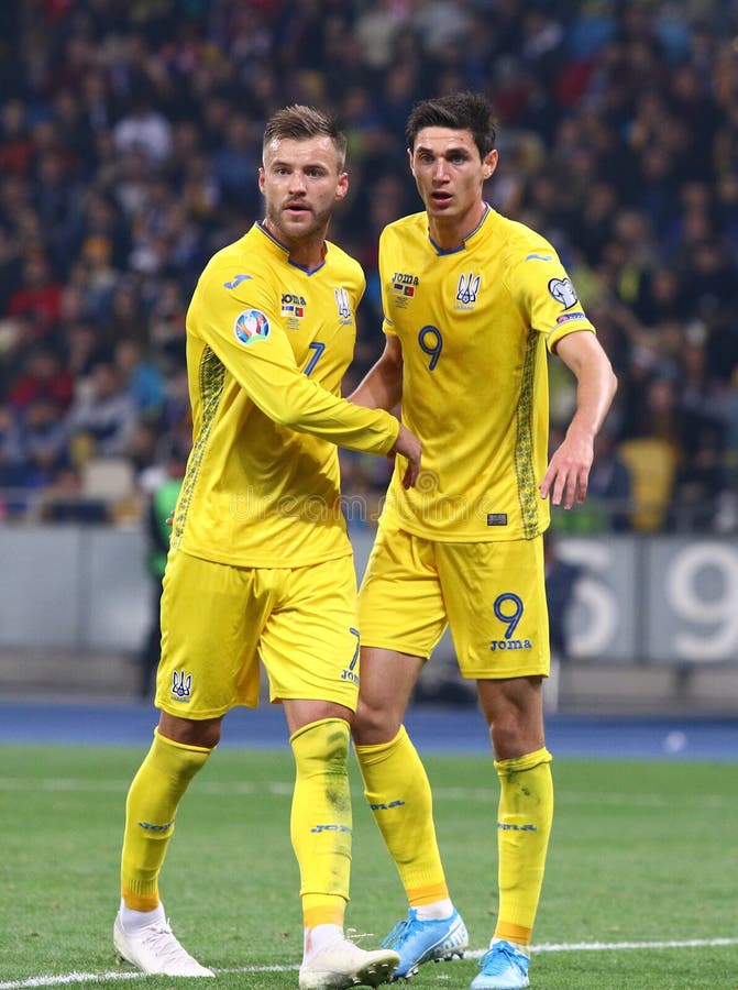 UEFA EURO 2020 Qualifying round: Ukraine - Portugal royalty free stock photos