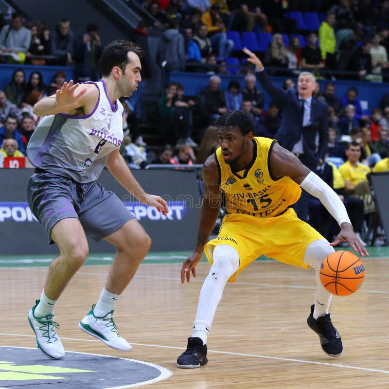 FIBA Basketball Champions League: BC Kyiv Basket v San Pablo Burgos royalty free stock image FIBA Basketball Champions League: BC Kyiv Basket v San Pablo Burgos royalty free stock image
