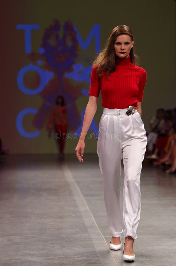 Ukrainian Fashion Week SS19: Collection by T.MOSCA Editorial Stock ...