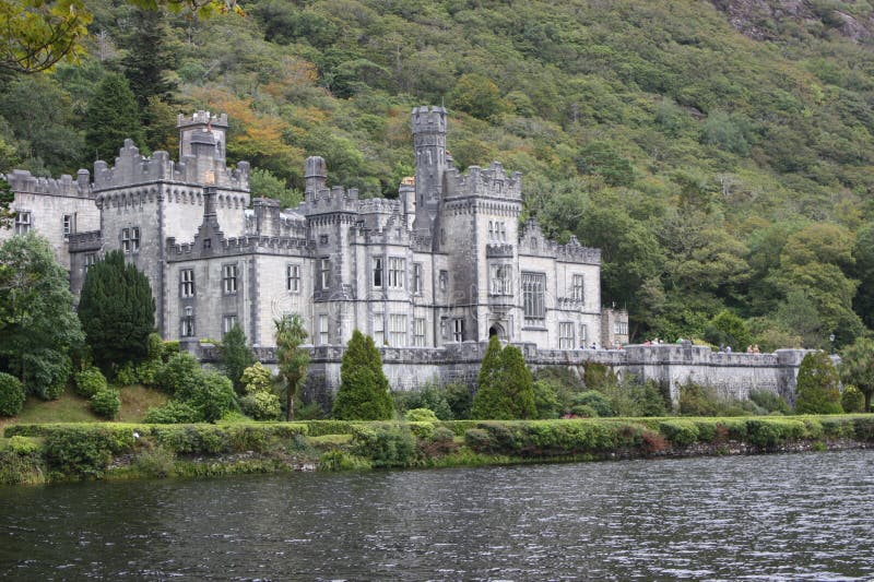 Kylemore Abbey Connemara County Galway Ireland royalty-vrije stock afbeelding Kylemore Abbey Connemara County Galway Ireland royalty-vrije stock afbeelding