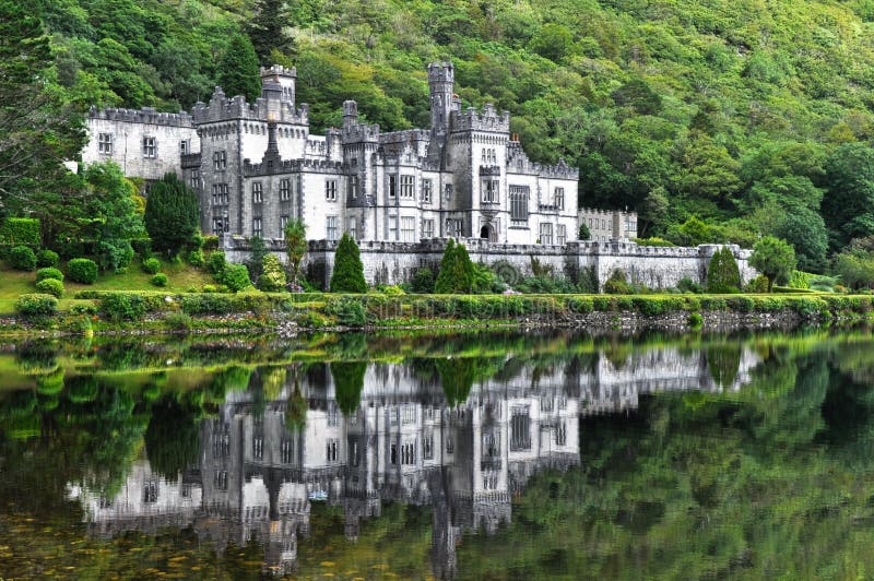 Kylemore Abbey Castle, Galway, Ireland Editorial Photography Image of