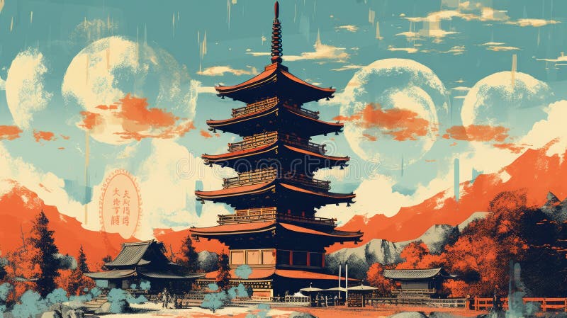 Kyoto Japan Ai Stock Illustrations – 905 Kyoto Japan Ai Stock ...