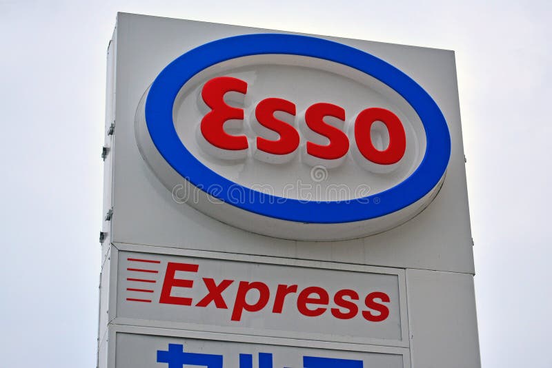 Esso Express Fuel Sign in Kyoto, Japan Editorial Stock Photo - Image of  signage, kyoto: 181192178
