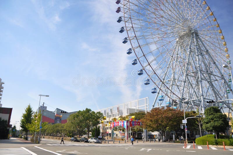 KYOTO- OCT 23: Ferris wheel in Tempozan Harbor Village - Osaka