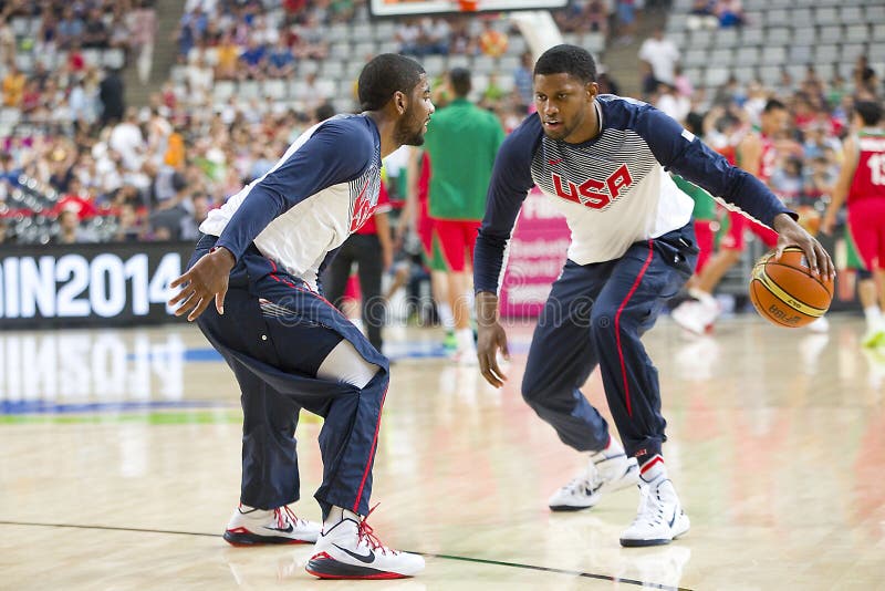 Kyrie Irving and Rudy Gay editorial photography. Image of basketballer -  44562467