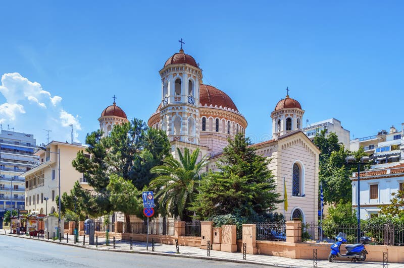 Kyrka av helgonet Gregory Palamas, Thessaloniki, Grekland royaltyfria foton Kyrka av helgonet Gregory Palamas, Thessaloniki, Grekland royaltyfria foton