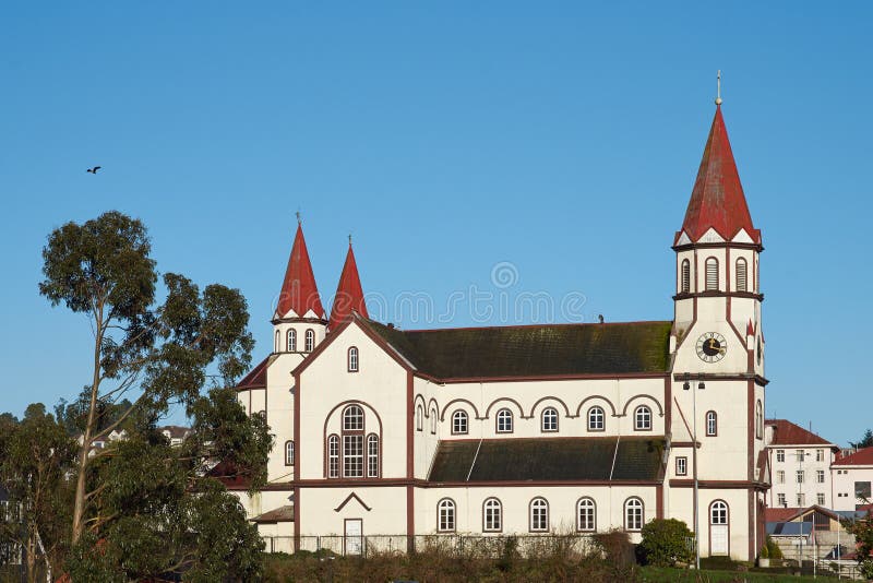 Historic Catholic Church of the Sacred Heart of Jesus in Puerto Varas, Chile. Built circa 1915. Historic Catholic Church of the Sacred Heart of Jesus in Puerto Varas, Chile. Built circa 1915.