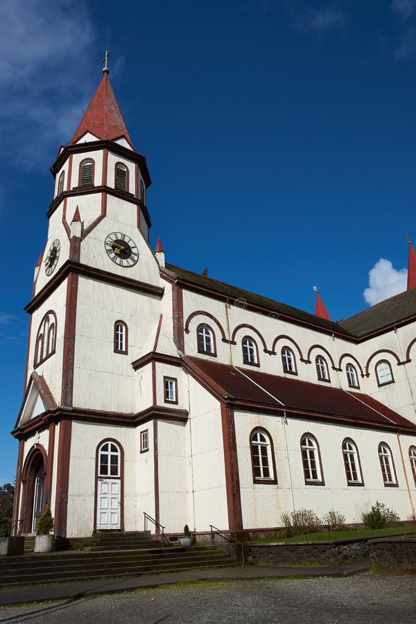 Historic Catholic Church of the Sacred Heart of Jesus in Puerto Varas, Chile. Built circa 1915. Historic Catholic Church of the Sacred Heart of Jesus in Puerto Varas, Chile. Built circa 1915.