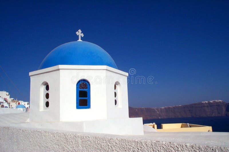 kyrklig santorini royaltyfri fotografi kyrklig santorini royaltyfri fotografi