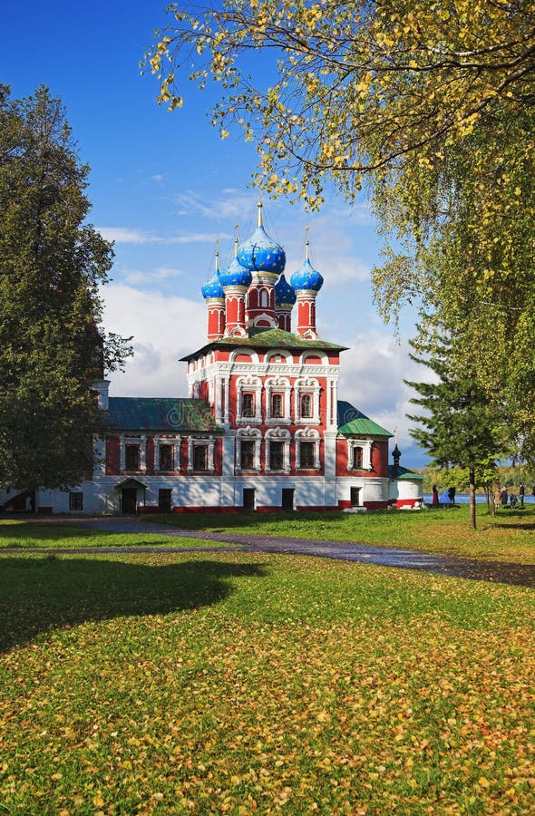 Kyrkliga Dmitry på blod i Uglich Kremlin fotografering för bildbyråer Kyrkliga Dmitry på blod i Uglich Kremlin fotografering för bildbyråer