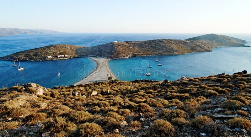 Kythnos island, Kolona beach