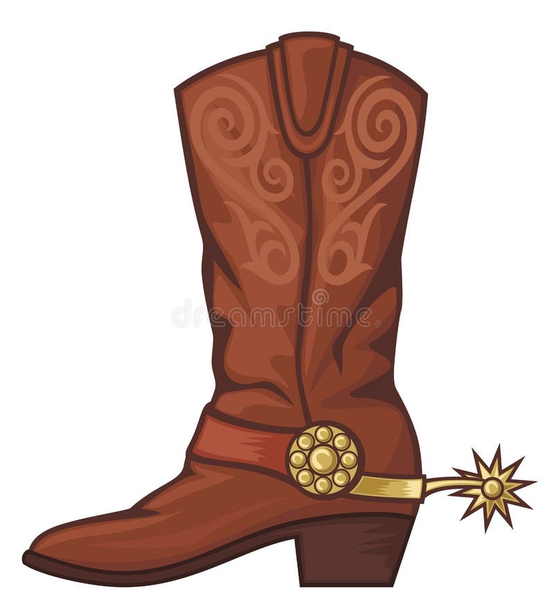 Kängacowboy stock illustrationer