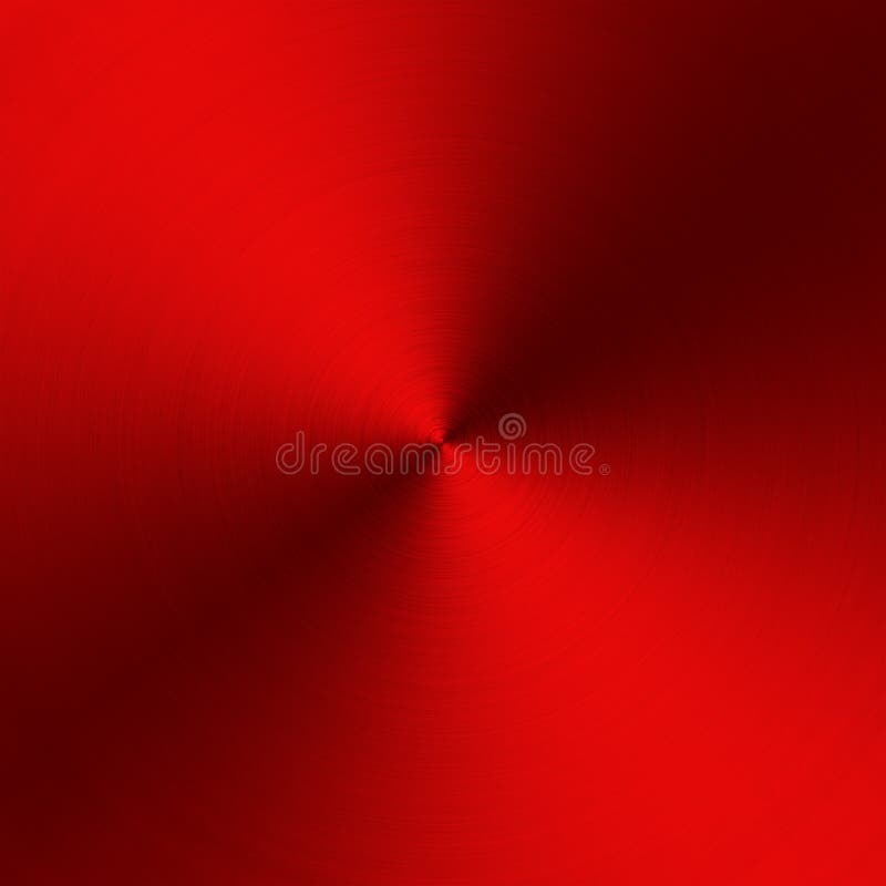 kółkowa kruszcowa tekstura Stalowy czerwony błyszczący tło