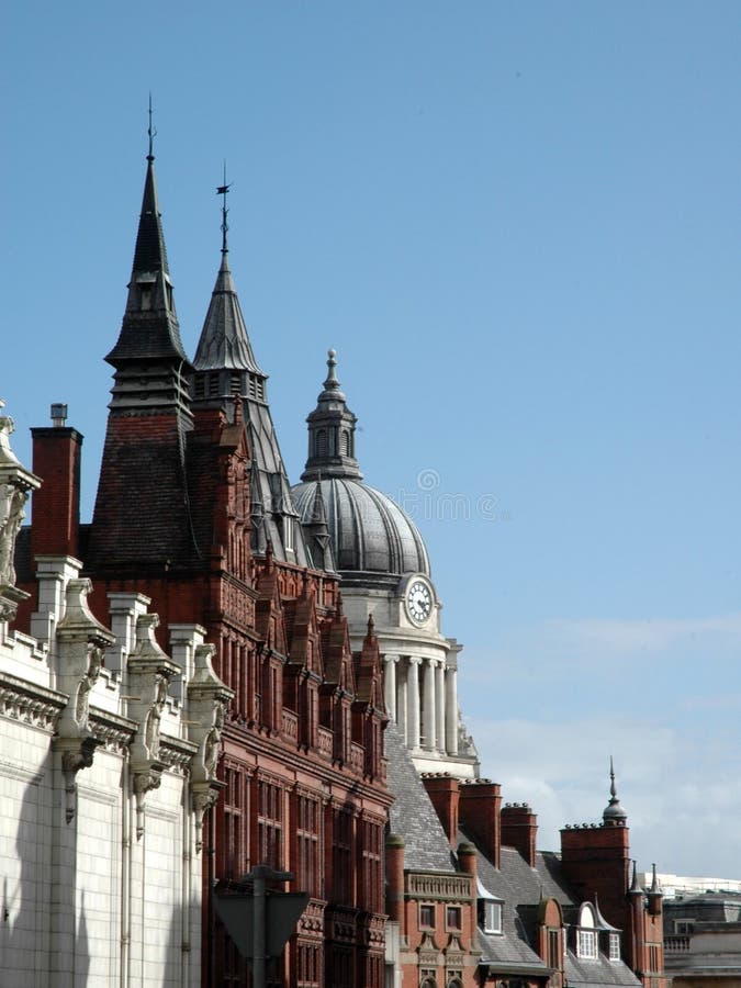 Looking down Queen Street, home to victorian spires and the dome of the Council House. Looking down Queen Street, home to victorian spires and the dome of the Council House