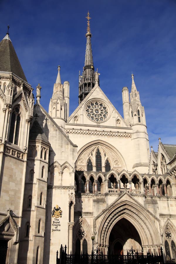 Royal Courts of Justice stockbilder