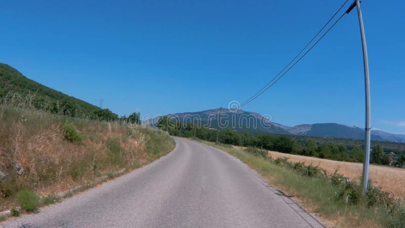 Körning ner vägen i Korsika